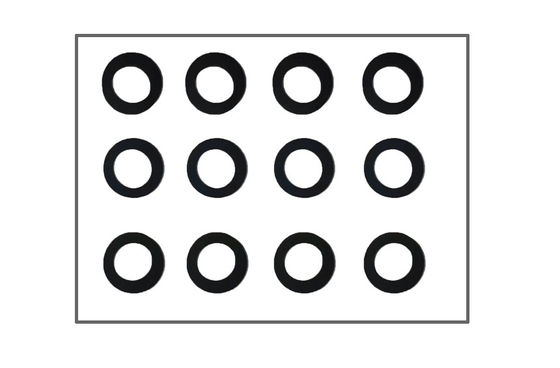 型抜きの泡を影で覆う密封されたレンズはカメラに加えられる