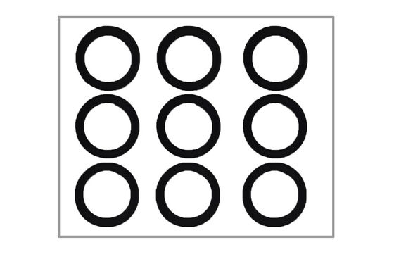 型抜きの泡を影で覆う密封されたレンズはカメラに加えられる